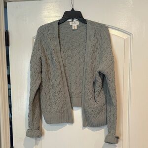 Jessica Simpson Light Gray Knit Cardigan